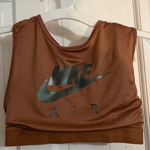 cropped Nike air athletic top